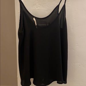 Silk Black Cami